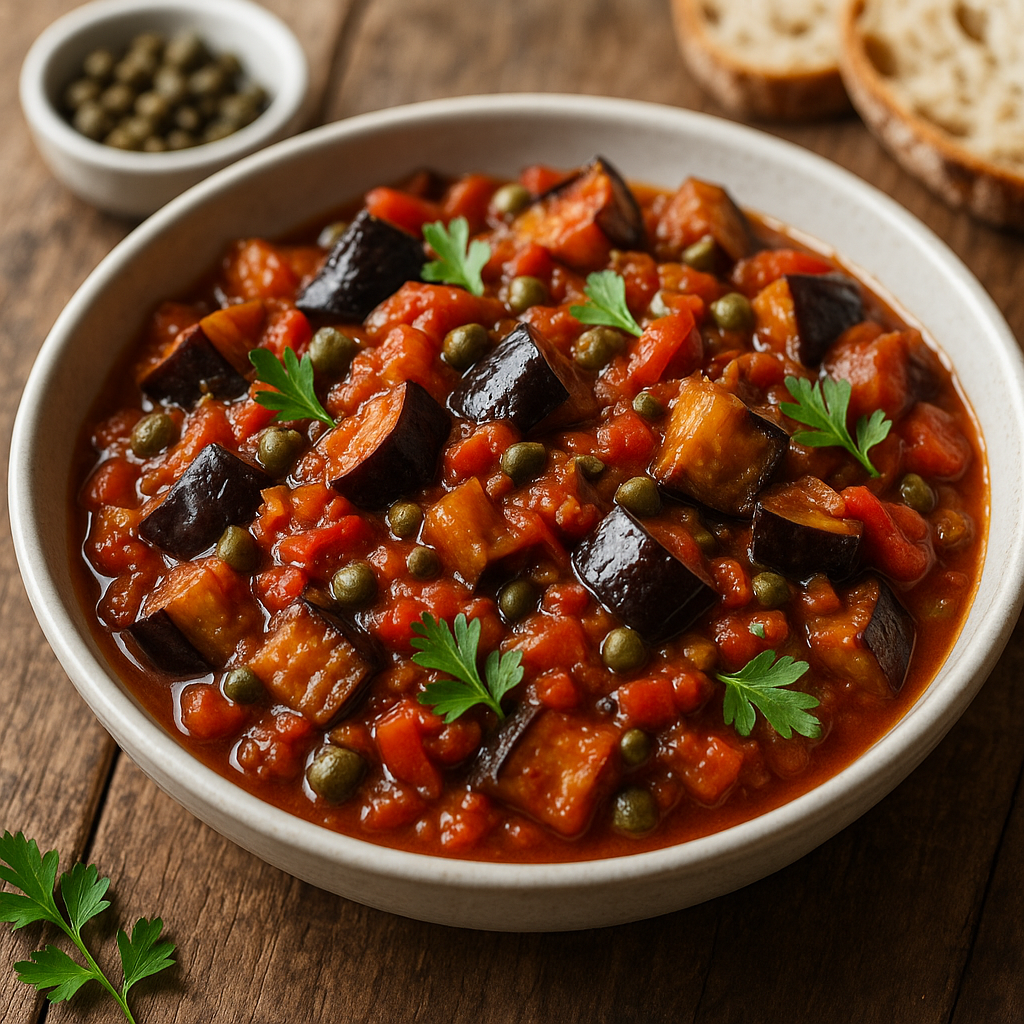 Baked Eggplant Caponata